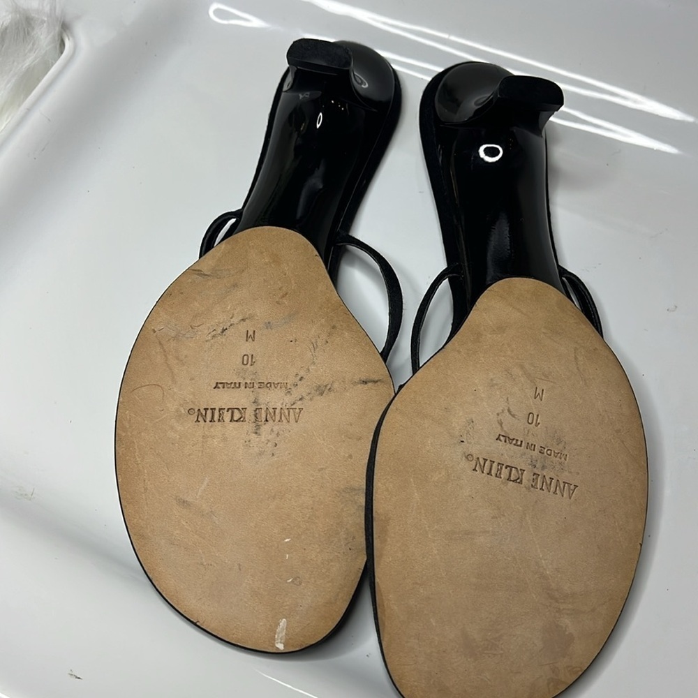 Anne Klein Black Women's Sandals - Picture 4 of 12